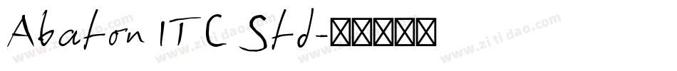 Abaton ITC Std字体转换
